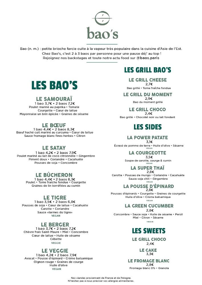 Bao's - Menu Image 1
